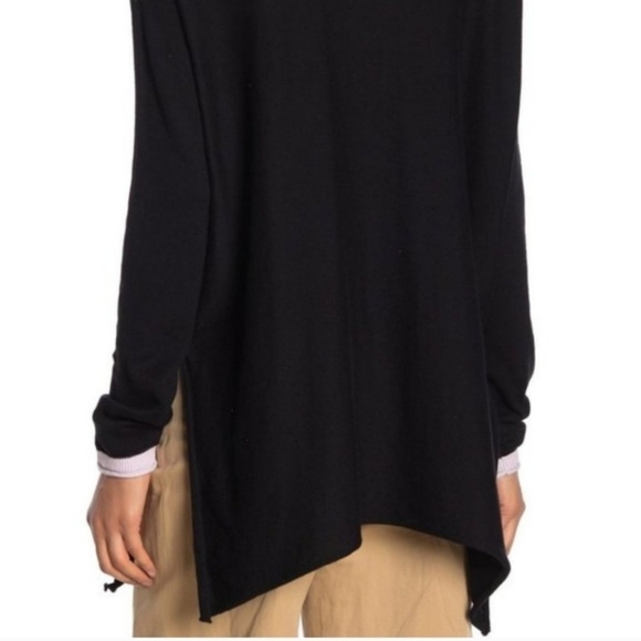 Cloth by Design Black And Purple Oversized Layering Tie Sweater Top - Picture 2 of 10